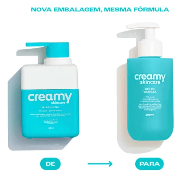 Creamy Kit: Facial Moisturizer + Cleansing Gel + Vitamin C Facial Serum