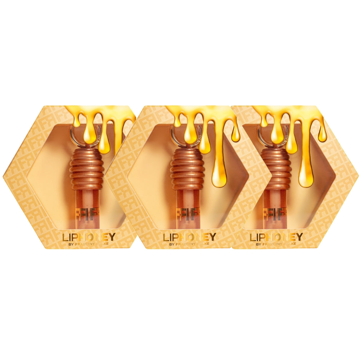 Kit 3 Units LipHoney Lip Gloss Fran by Franciny Ehlke Original