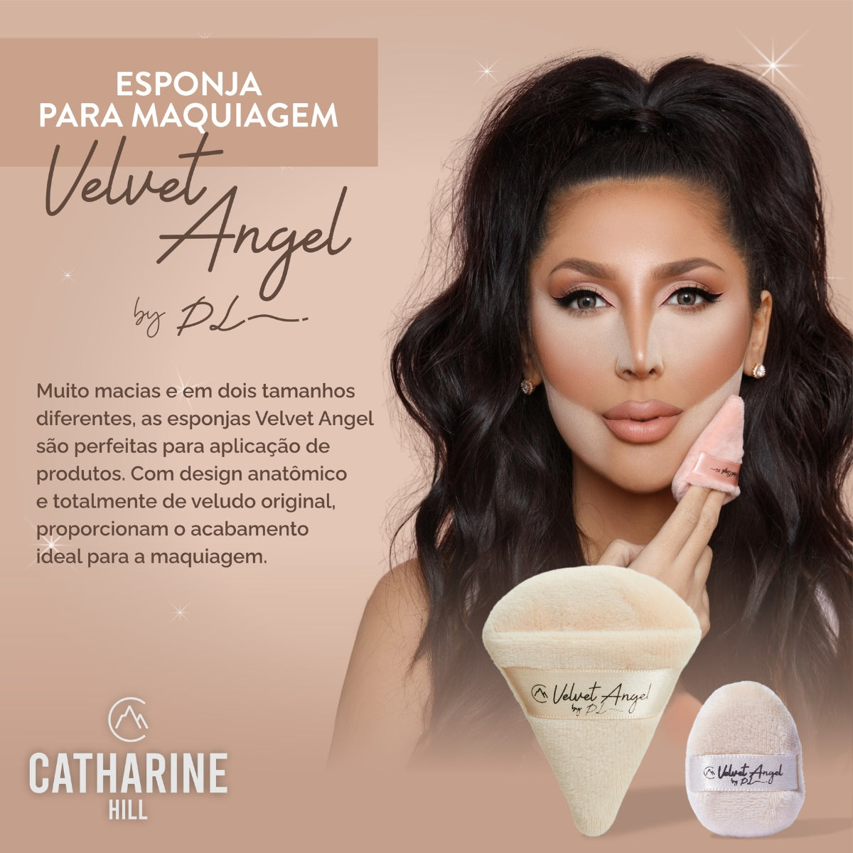 Pink Pink Powder Karen Bachini Loose Powder Kit + Catharine Hill Angel Velvet Sponge