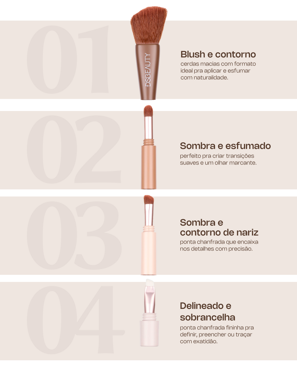 DS Beauty 4-in-1 Brush
