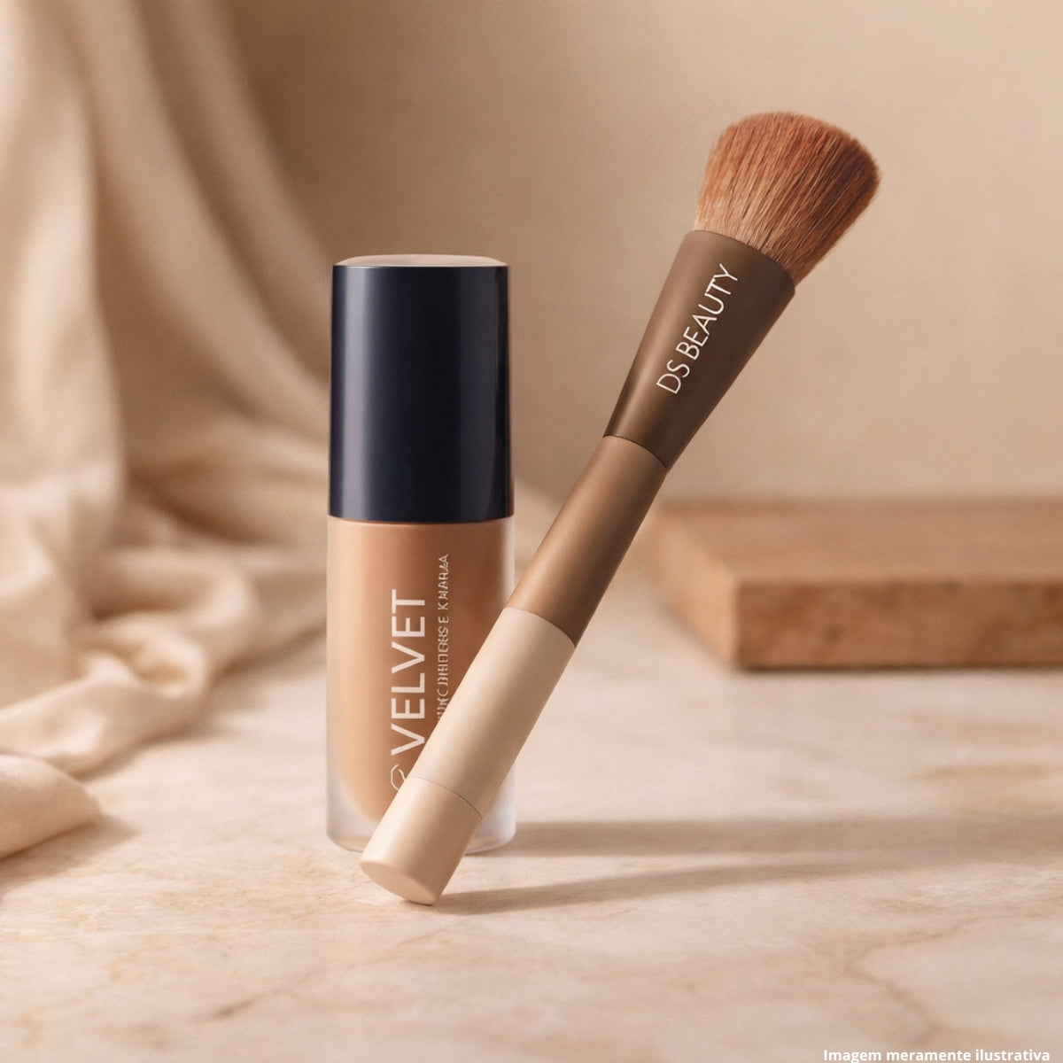 DS Beauty Kit Brush 4 in 1 + BT Velvet 2x1 Bruna Tavares