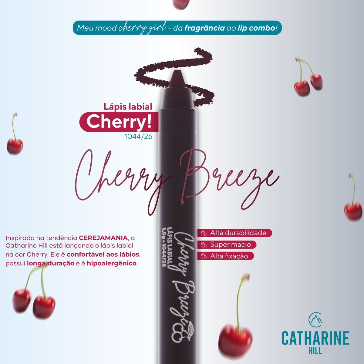 Cherry Breeze Catharine Hill Lip Pencil
