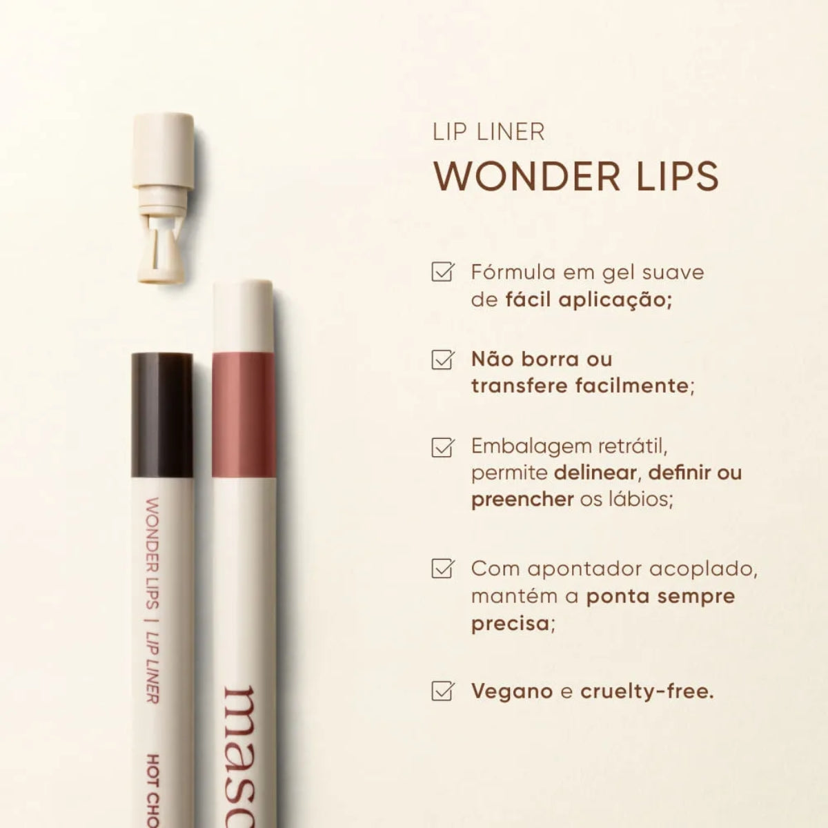 Wonder Lips Lip Pencil  Mascavo