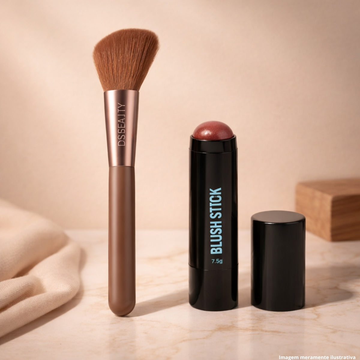 Ruby Catharine Hill Blush Stick Kit + DS Beauty Blush Brush