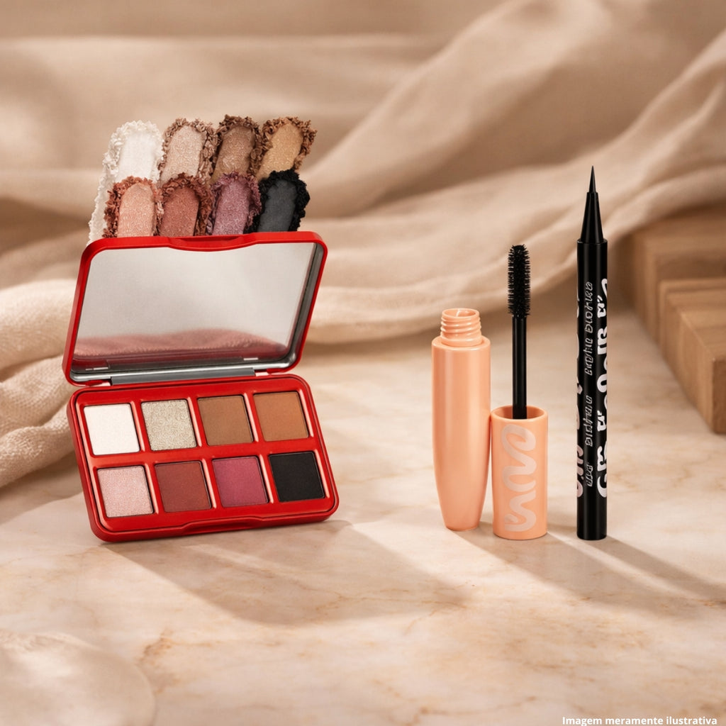 BT Refresh Yourself Eyeshadow Palette + Max Turbo PAM Mascara + Pullpen Fran Eyeliner Pen