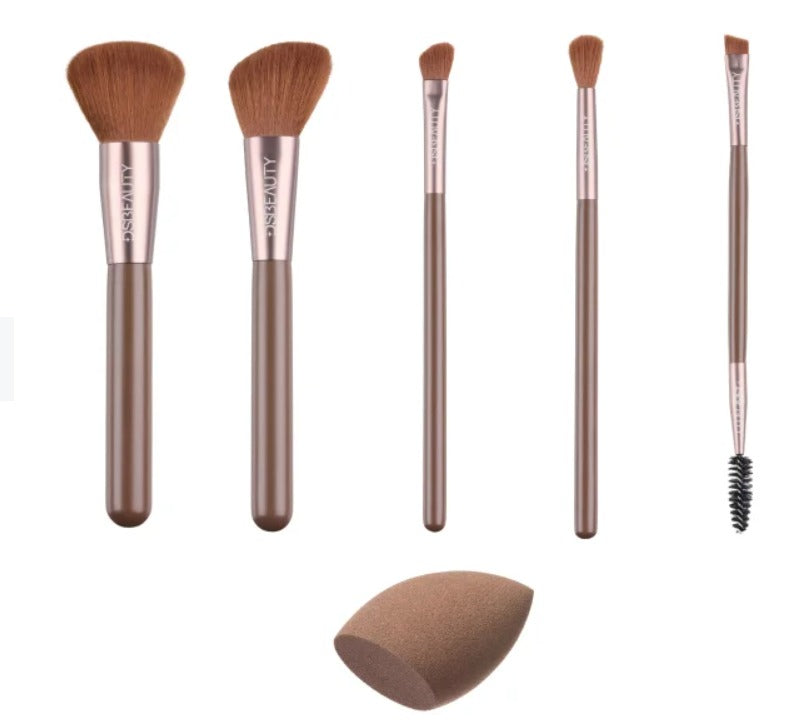 Kit 5 Brushes + DS Beauty Sponge