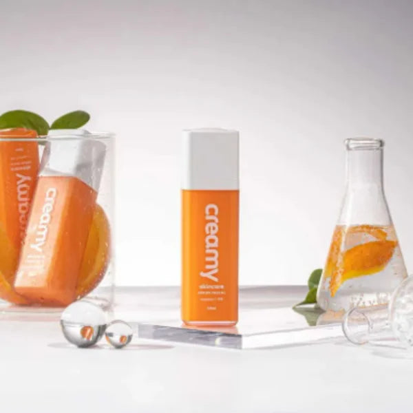 Creamy Kit: Facial Moisturizer + Cleansing Gel + Vitamin C Facial Serum